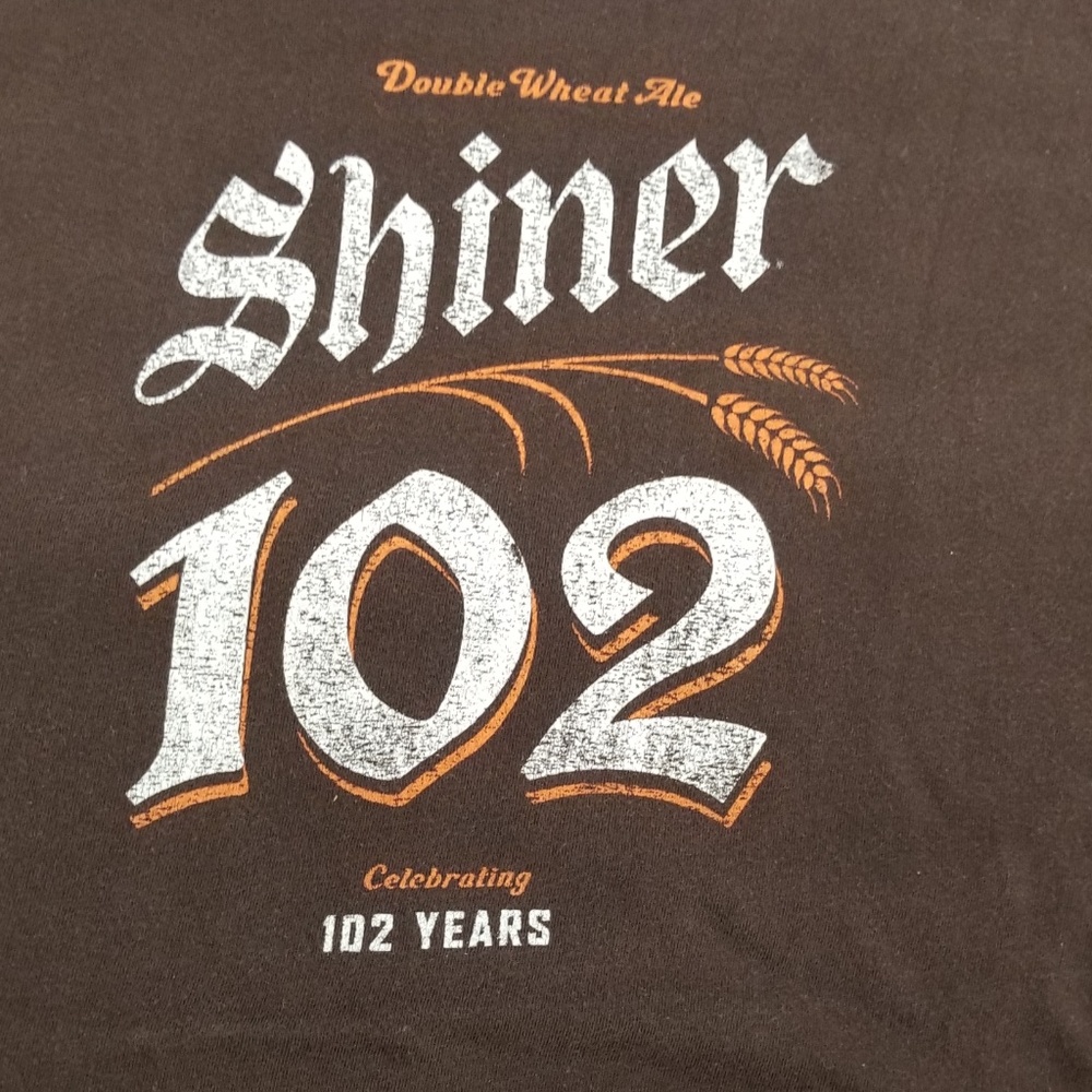 Shiner Beer 102 Double Wheat Ale T-Shirt Sz Large